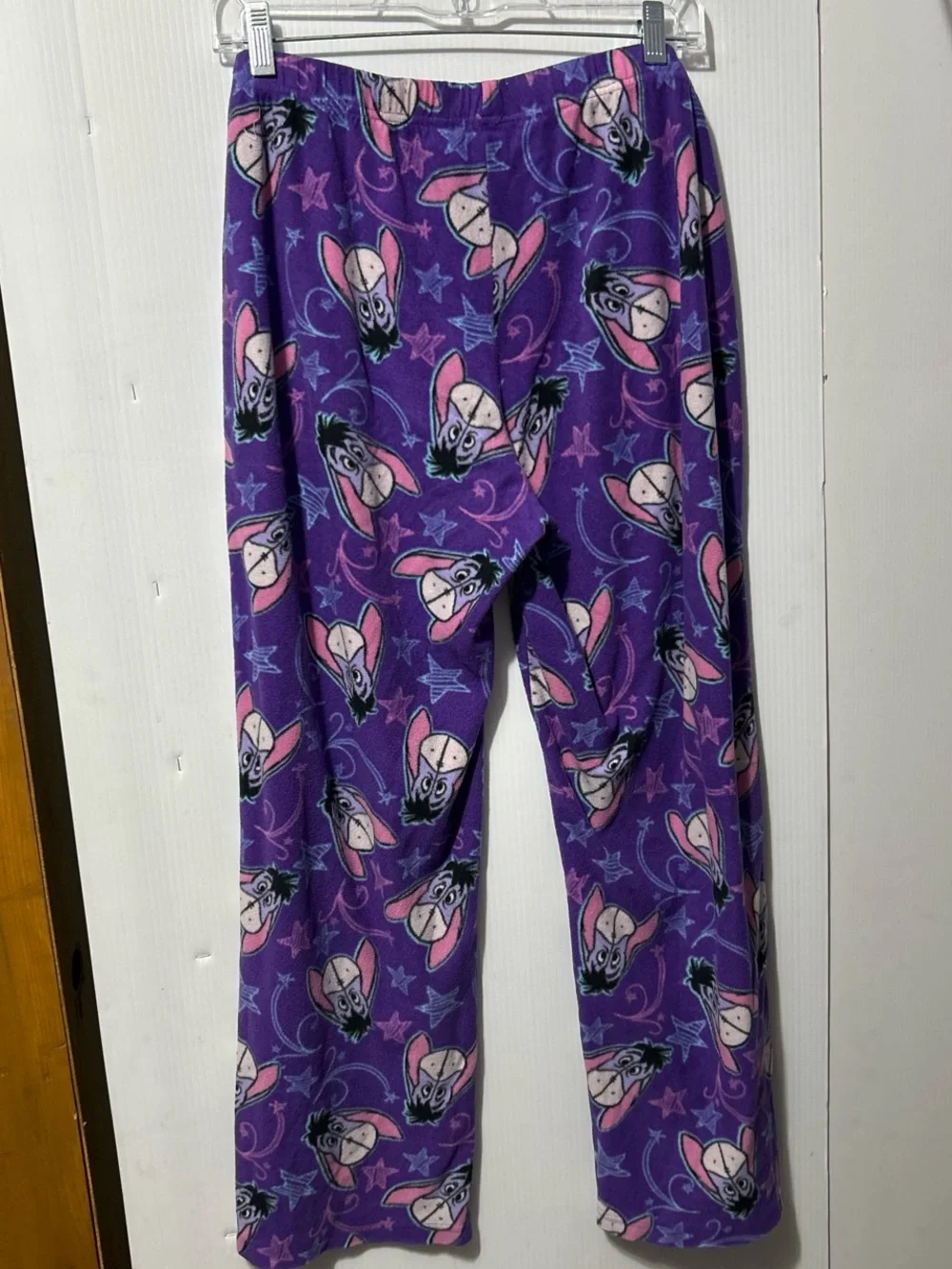 Disney Purple Eeyore Fleece Pajama Pants with Pink Accents - Picture 2 of 6
